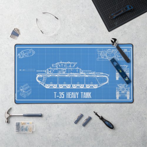 t_35 tank desk mat