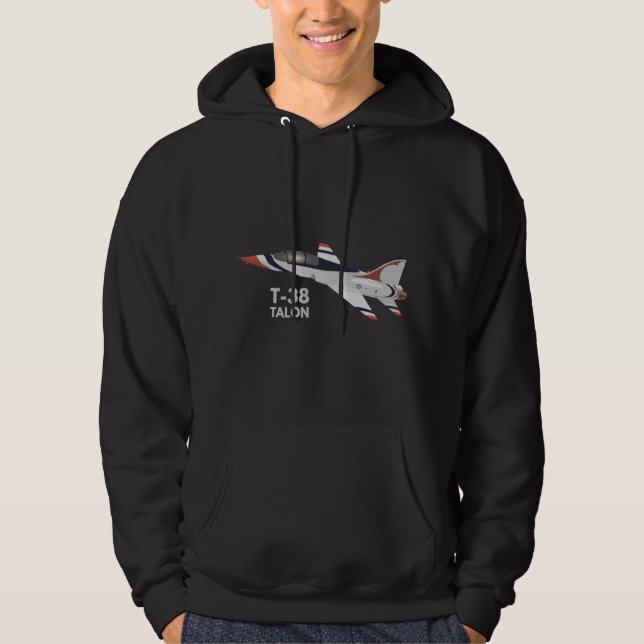 T-38 Talon Jet Trainer Airplane Hoodie (Front)