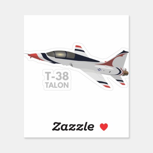 T_38 Talon Jet Trainer Airplane Sticker