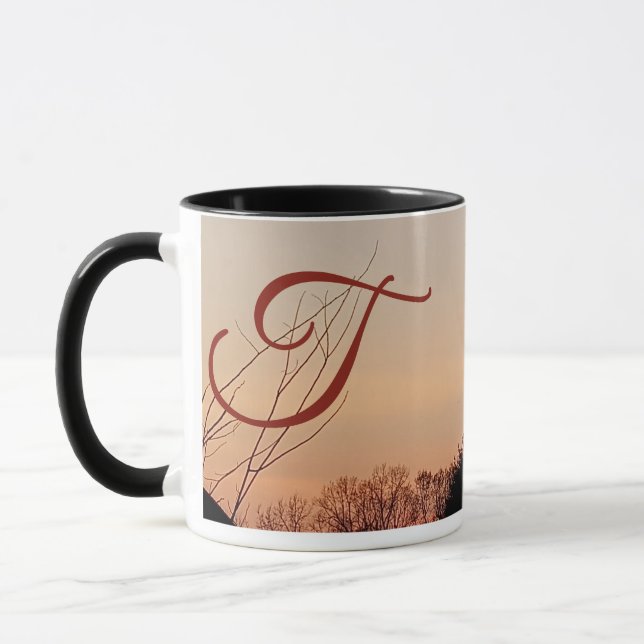 "T" ArborCrosse Initial Mug  (Left)