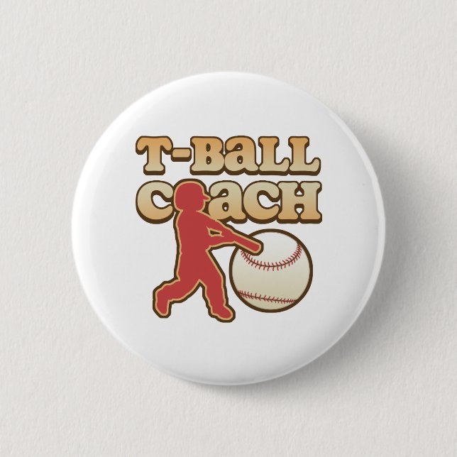 T-Ball Coach Button (Front)