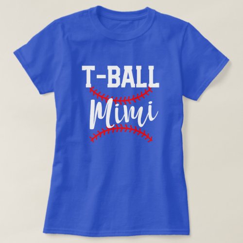 T_Ball Mimi Womens Baseball Grandma Game Gift T_Shirt