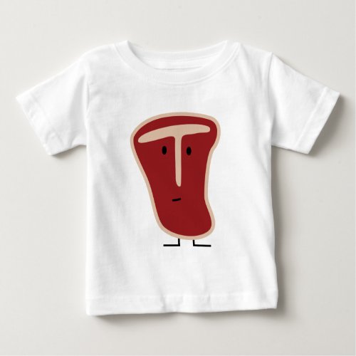 T_bone steak meat protein grilled beef fat bone baby T_Shirt