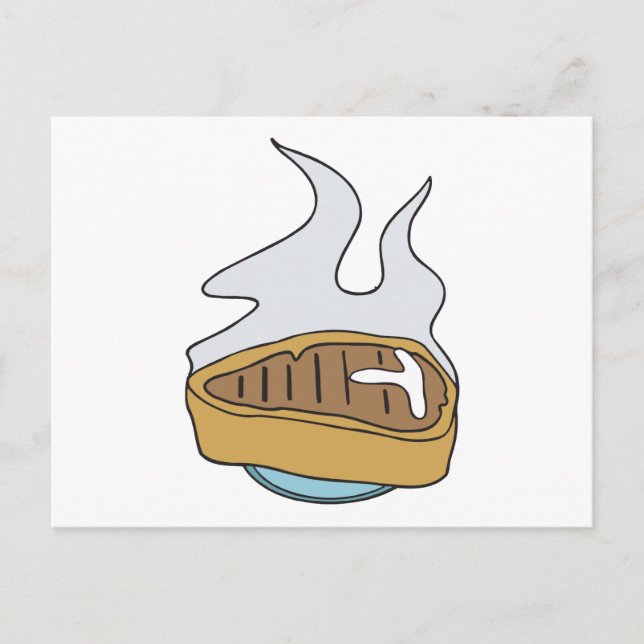 t-bone steak postcard (Front)