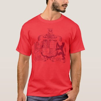 T-cats Coat Of Arms - Red T-shirt by stevethomas at Zazzle