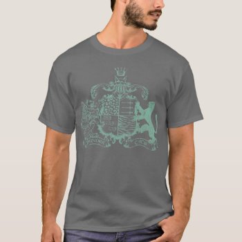 T-cats Coat Of Arms - Teal T-shirt by stevethomas at Zazzle