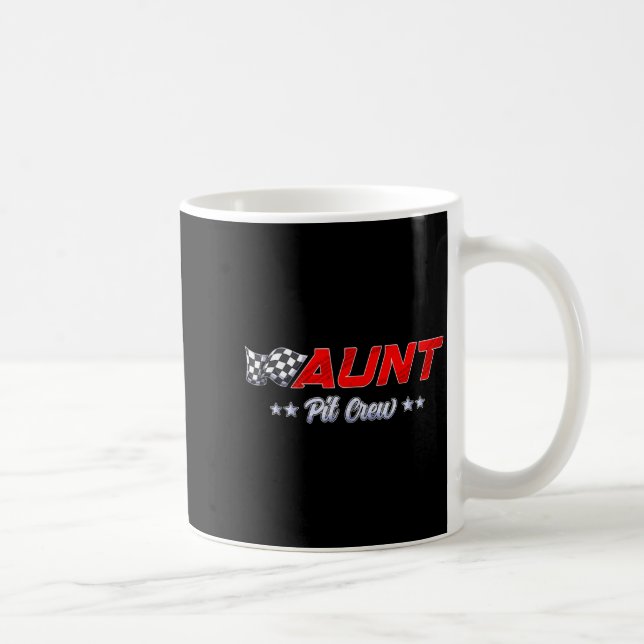 T Crew Aunt Race Car Family Matching Racing Birthd Coffee Mug (Right)