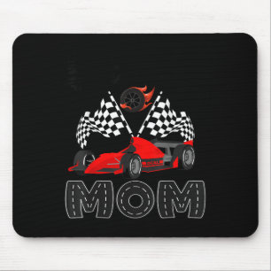 T Crew Mom Racing Car Birthday Boy Family Matching Mouse Pad