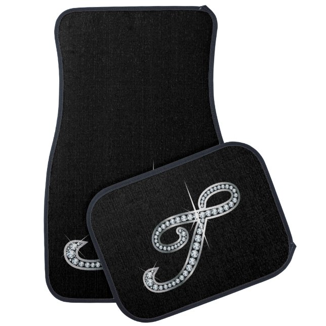 T Faux-"Diamond Bling" Car Mat (Set)