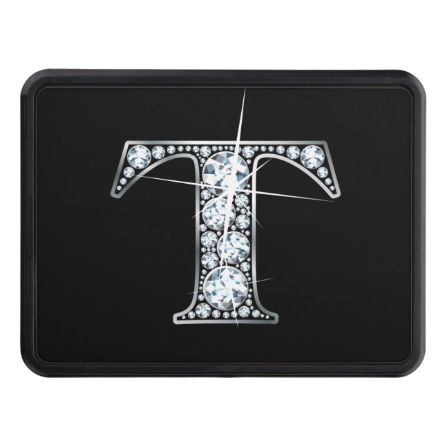 T Faux-"Diamond Bling" Hitch Cover (Front)