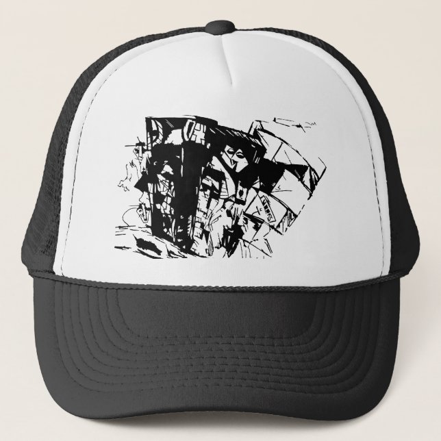T HOOKS SVG TRUCKER HAT (Front)