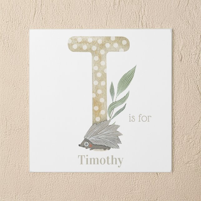 T is for Custom Name Animal Letter Art (Creator Uploaded)