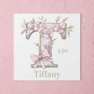 T is for Custom Name Whimsical Letter Art