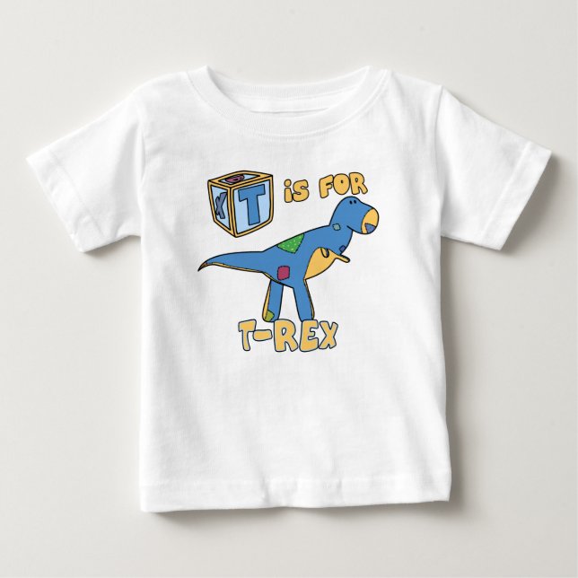 T is for T-Rex Baby T-Shirt (Front)