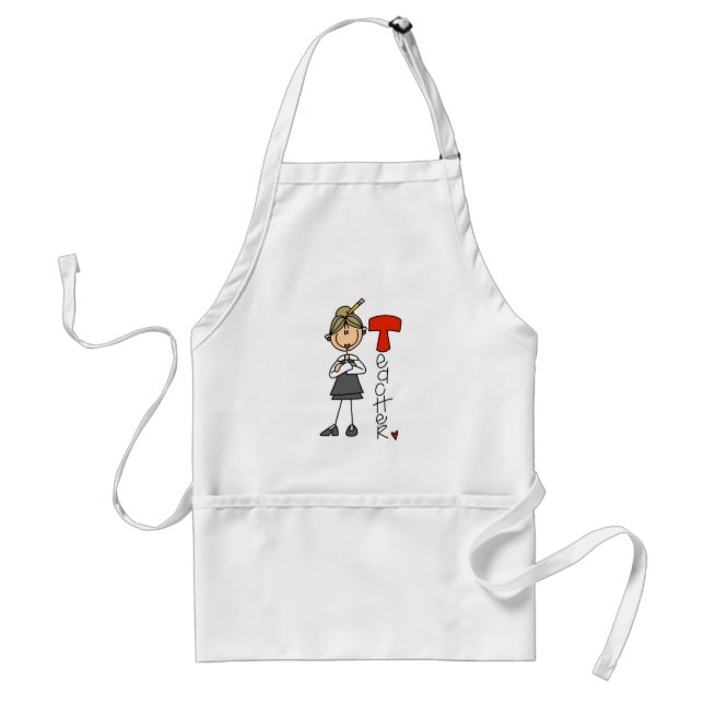 T is for Teacher Adult Apron (Front)