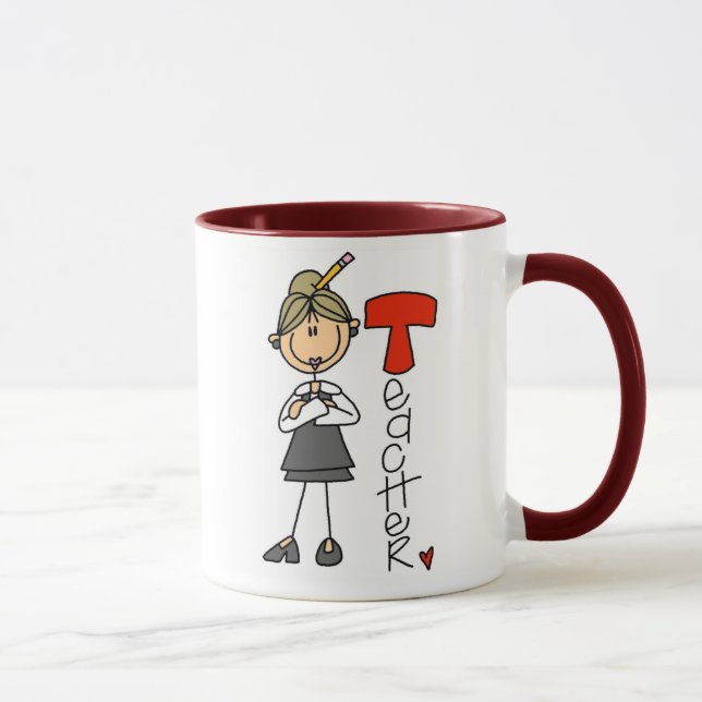 T is for Teacher Mug (Right)