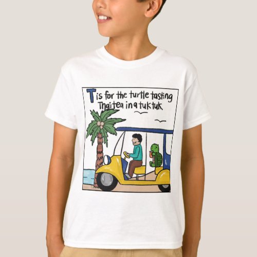 T is for Thai Tea Kids T_shirt