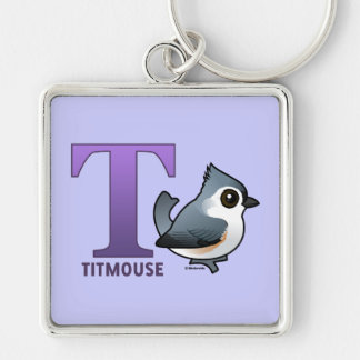 T is for Titmouse Keychain