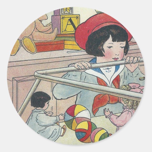 T is For Toy Classic Round Sticker (Front)