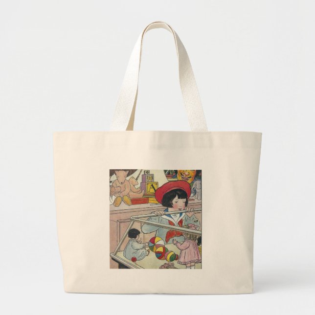 T is For Toy Large Tote Bag (Front)