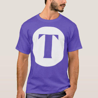 T Letter Initial Monogram T-Shirt