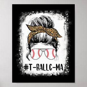 T-ll G-ma Life Messy Bun Leopard Print Softll