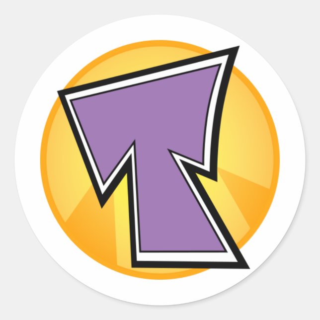 T Logo sticker (Front)