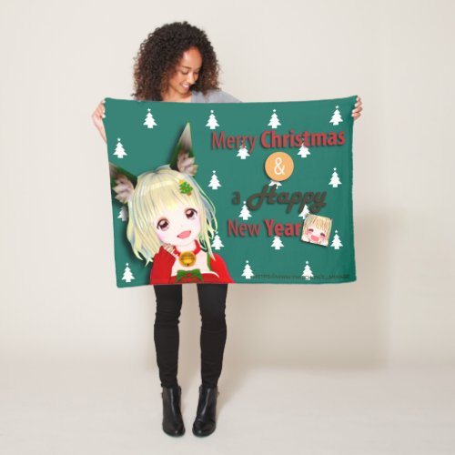 t_mikage blanketCHRISTMASミカゲブランケットCHRISTMAS Fleece Blanket