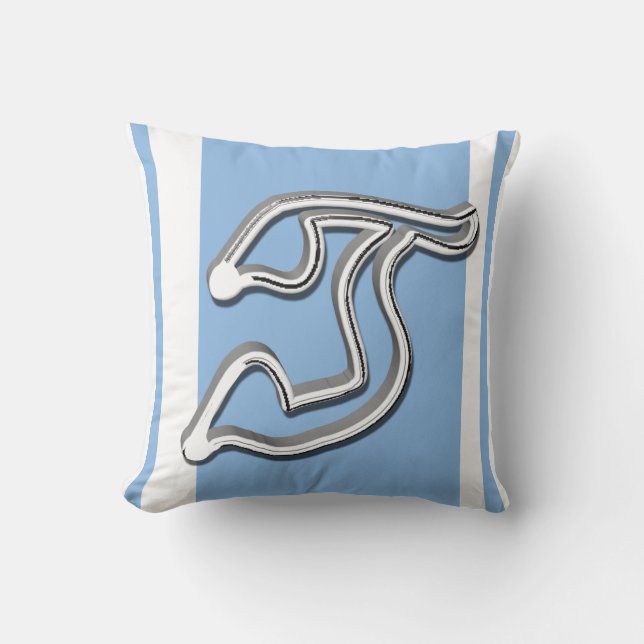 T Monogrammed Pillow (Front)