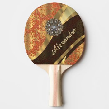 T Ping Pong Paddle by monogramgiftz at Zazzle