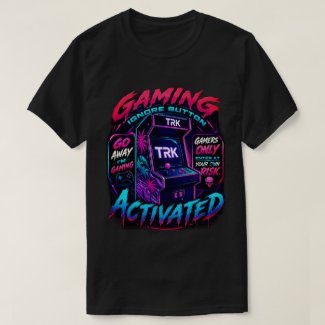 T.R.K RETRO ACTION GAMER ACTIVATED TSHIRT