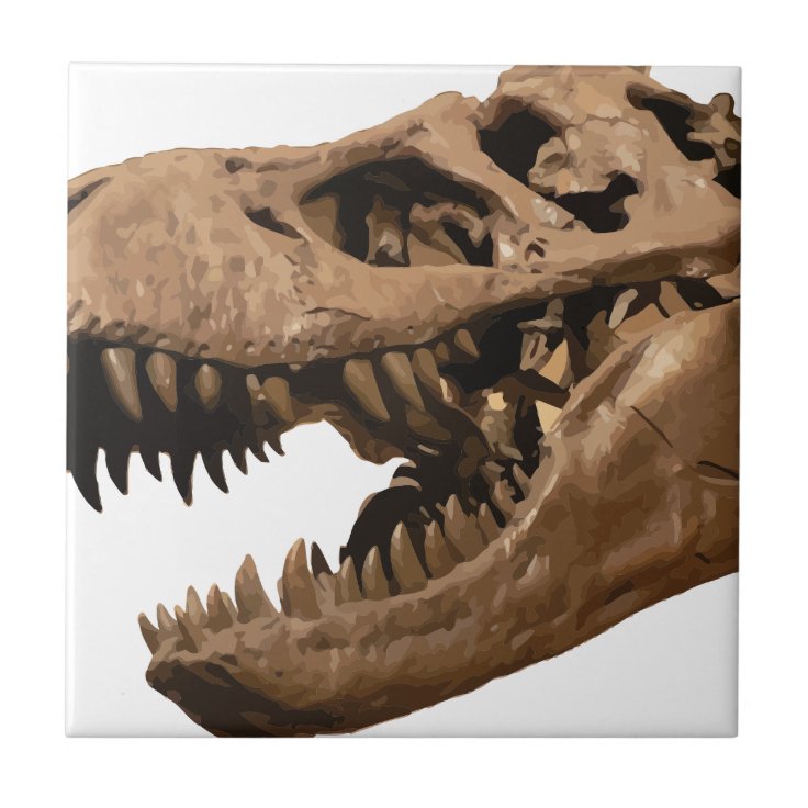 t rex3 ceramic tile | Zazzle