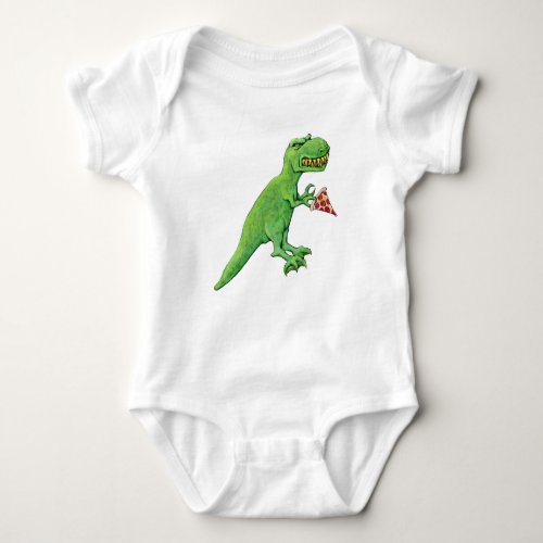 T_Rex and Pizza Baby Bodysuit