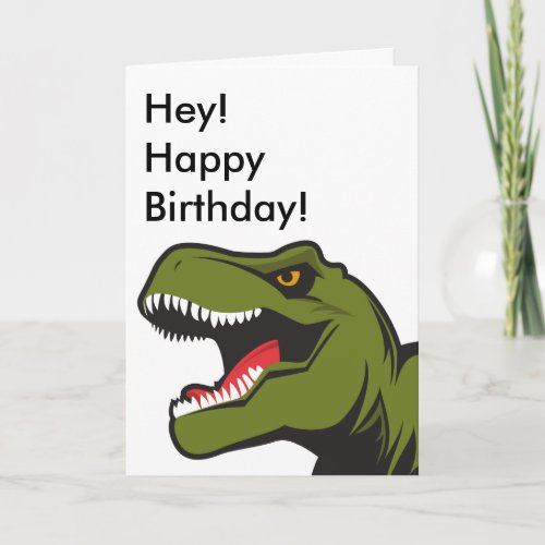 T_Rex Birthday Card