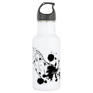 T-Rex (Black and White) Water Bottle