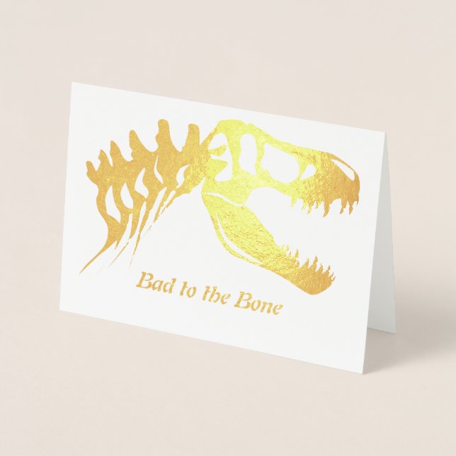 T-Rex Bones Foil Card (Front)