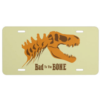 T-Rex Bones License Plate
