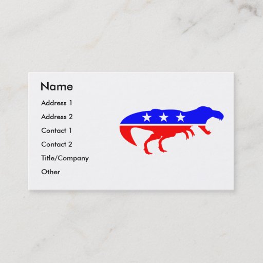 Customizable T-Rex Business Cards