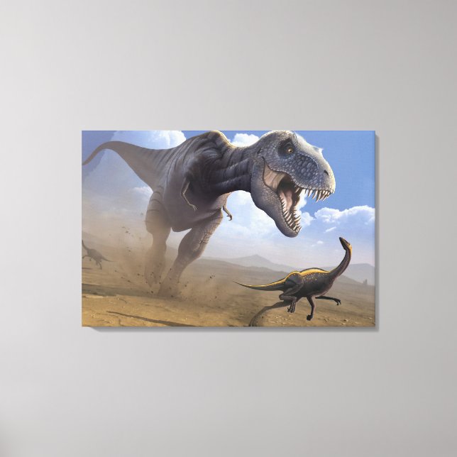 T Rex Canvas Print (Front)