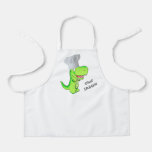 T-rex Chef Add Your Name Apron at Zazzle