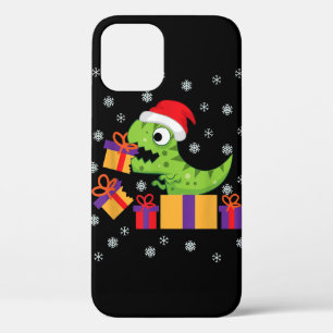 T-Rex Christmas Gift Funny Dinosaur Ugly Christmas iPhone 12 Case