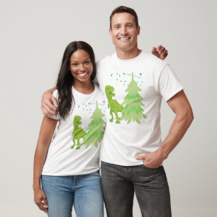 T-Rex Christmas Tree Shirt - Roar Holidays Tee