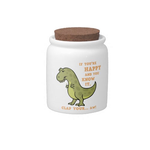 T_Rex Clap II Candy Jar