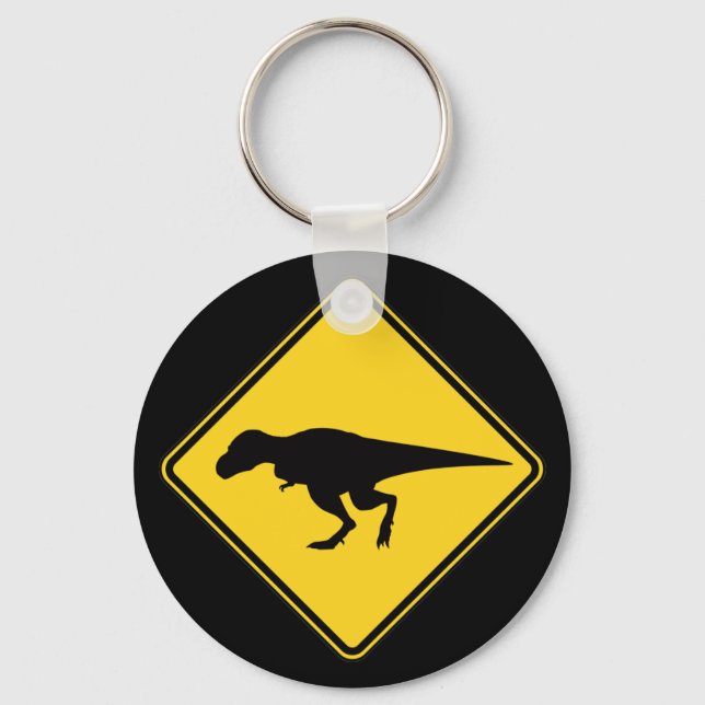 T-Rex Crossing Keychain (Front)