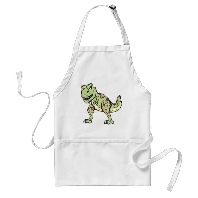 T-rex!  Customizable! Adult Apron (Front)