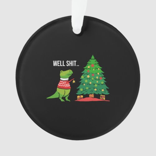 T_Rex Decorating Christmas And Dino Fan Gift Ornament