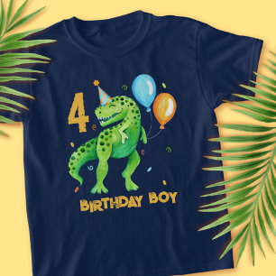 T rex Dinosaur Birthday Boy For Kids T-Shirt