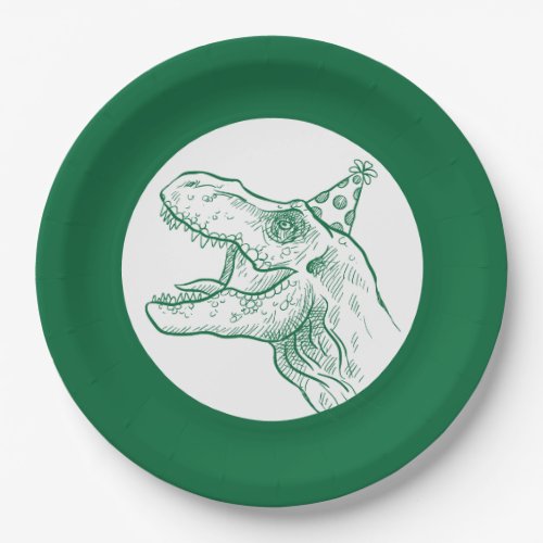 T_Rex Dinosaur Birthday  Paper Plates