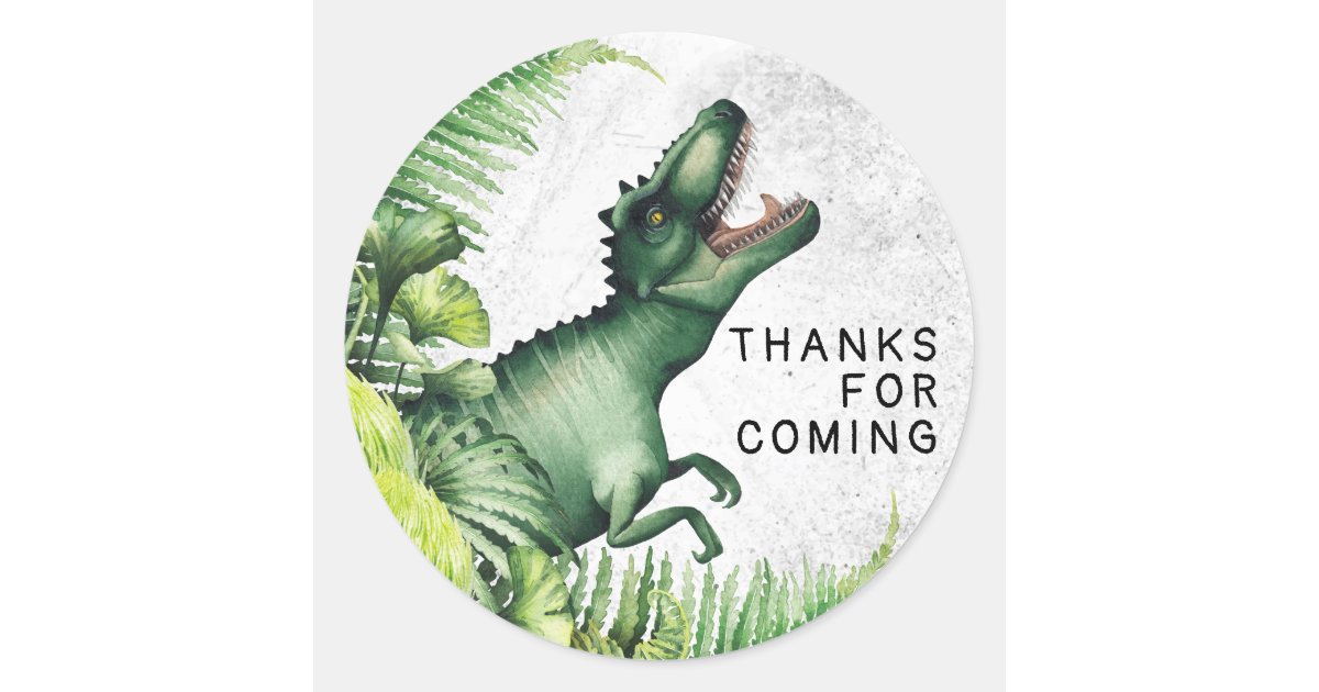 Dinosaur Party Stickers Birthday Party Decorations Happy Birthday Dinosaur  Stick Labels Kids Party Gift Seal Sticker