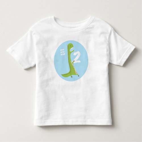 T_Rex Dinosaur Birthday Shirt  2nd Birthday